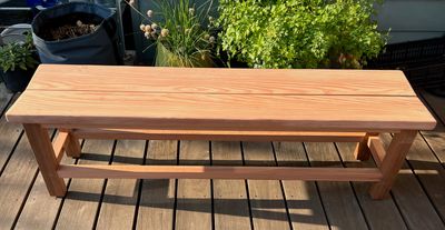 Butterfly Garden Bench — detail 2