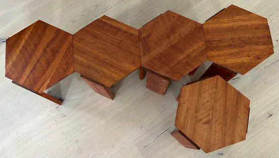 Origami inspired coffee tables