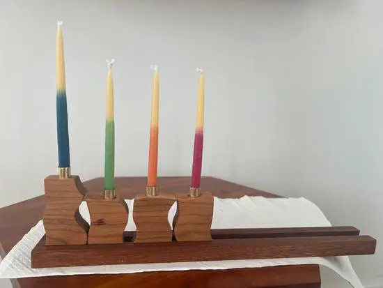 Jigsaw Hanukkiah